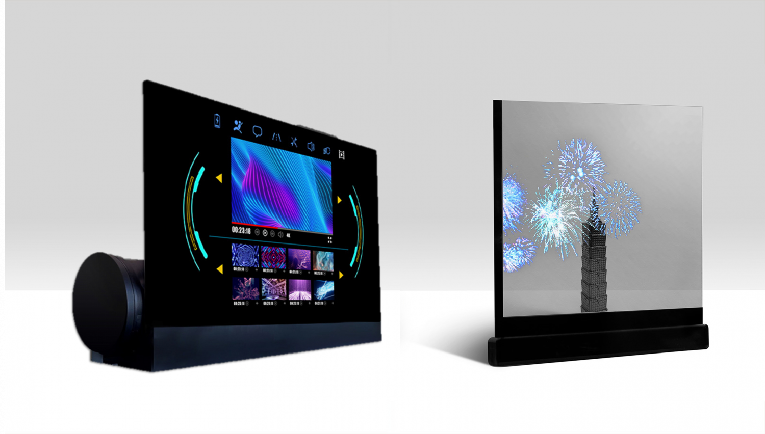 可卷式、折迭性、高透明